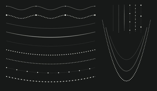 White String Light and Dotted Garland Collection