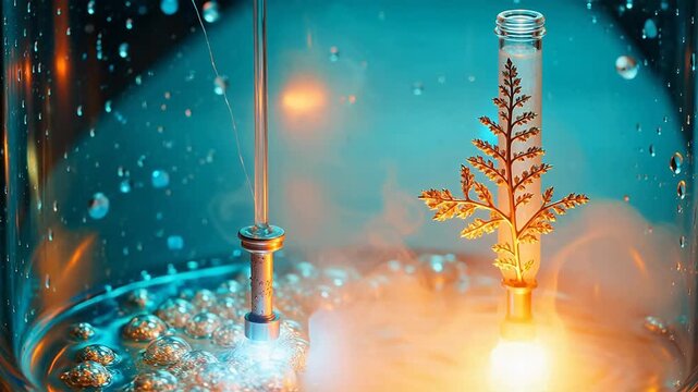 Electrodeposition Morphology Control: Crystal Growth in Blue Electrolyte