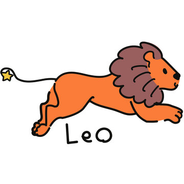 獅子座のイラスト