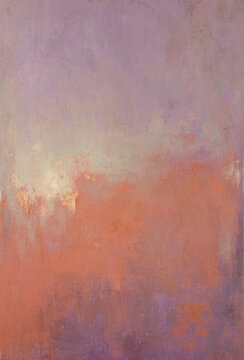 Abstract oil painting background with purple and orange textures.
