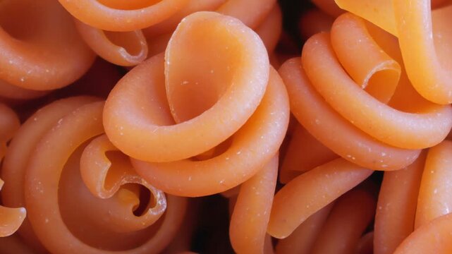 Italian pasta in various colors and flavors