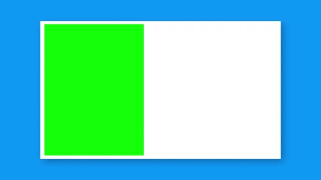 Green Screen Photo Video Frame with Text Space 3 Colors Pack