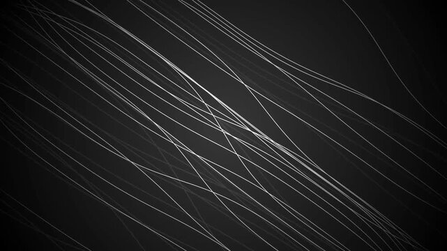 Abstract lines wave background animation, Abstract background with thin diagonal curved lines, creating a sleek sense of motion, connection, and modern technology.