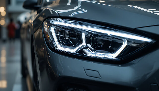 headlight of a classic car