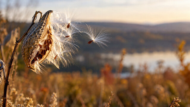Winged Seed Pod Nature Website Banner