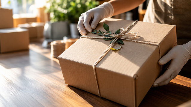 Handcrafted Shipping Box for Sustainable Ecommerce Packaging