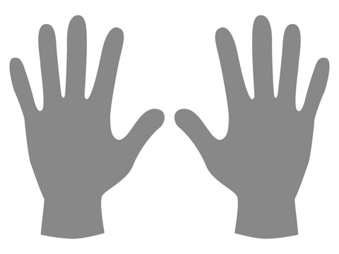 手形のベクターイラスト素材3