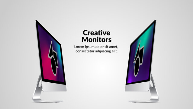Creative Devices Desktop 12 &ndash; Animated Desktop Device Mockups, Computer Screen Presentations, Digital Display Animations and Modern Technology Motion Graphics for Professional Video Editing