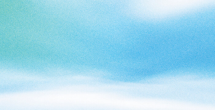 Light blue and aqua grainy gradient with soft white waves