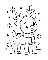 reindeer illustration © yanco