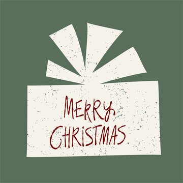 Vintage Christmas Ornaments. Silhouette Hand Drawn Vector Set