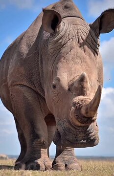 Rhino, titan of the wild.