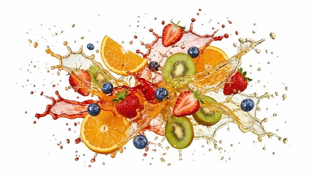 Fruit juice splash