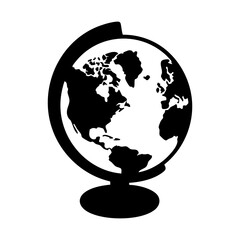 globe vector silhouette © Menhikki