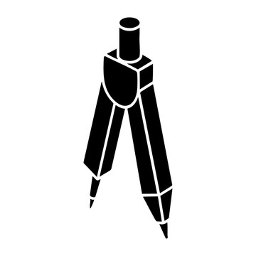 compass vector silhouette