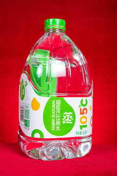 ZhongShan GuangDong China-August 26 2026: Watsons 105&deg;C distilled drinking water bottle.