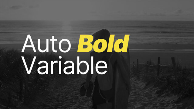 Auto Bold Variable