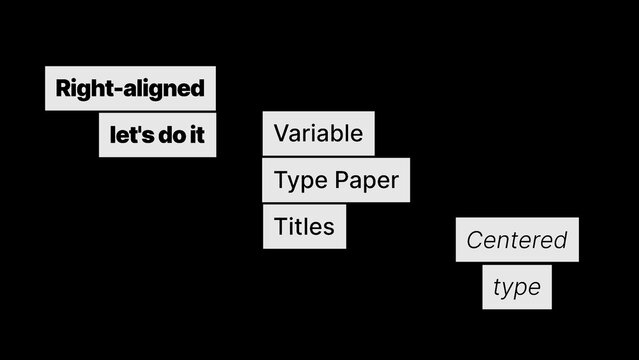 Variable Type Paper Titles