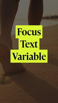 Vertical Focus Text Variable