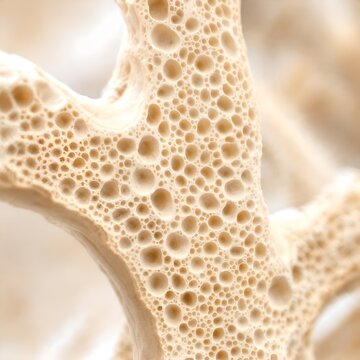 Osteoporosis Bone Structure Concept Close Up Of Porous Trabecular Cancellous Bone Medical Health Background