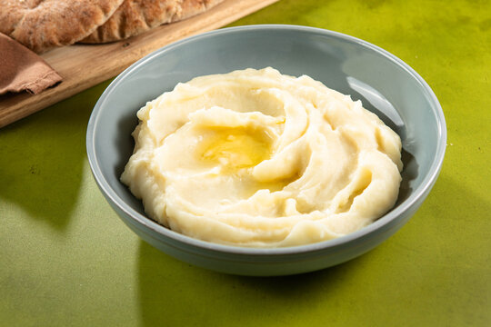 Creamy Mashed Potatoes in a Rustic Table Setting