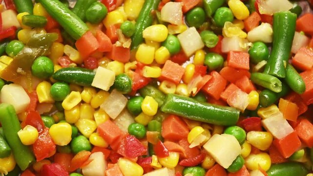 Fresh Mixed Vegetables with Sweet Corn, Carrots and Beans