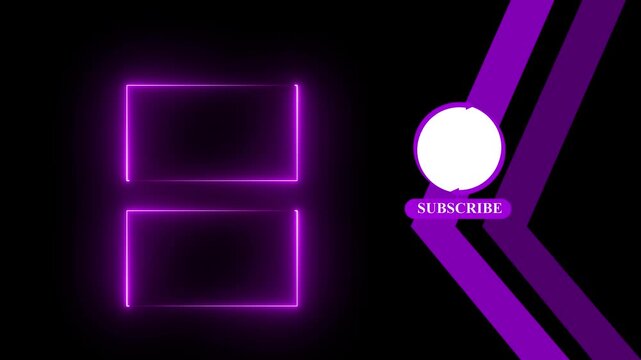 YouTube End Screen V13 abstract motion transparent background