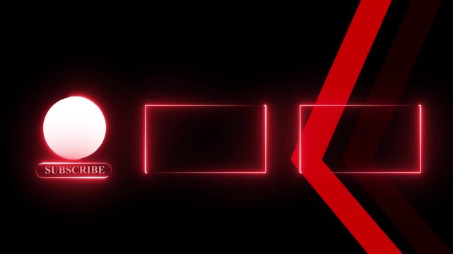 YouTube End Screen V14 abstract motion transparent background
