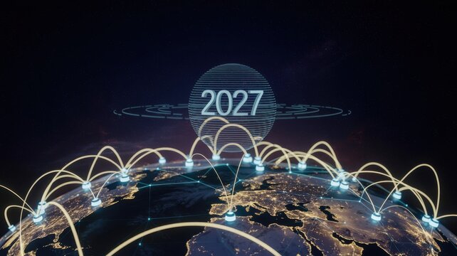 2027 global digital communication network on earth planet