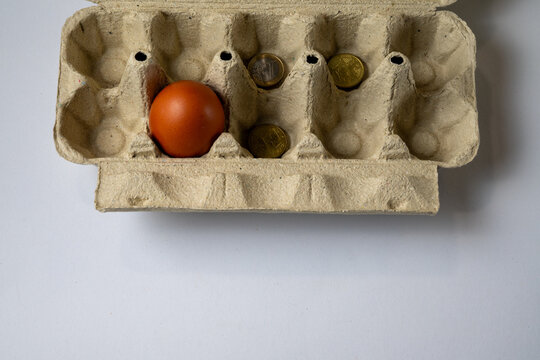Rising Egg Prices and Food Inflation Concept