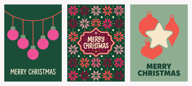 A delightful collection of vibrant christmas card vector designs showcasing festive cheer and traditional holiday elements perfect for spreading joy and warm wishes