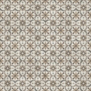 Seamless encaustic cement tile pattern texture full frame