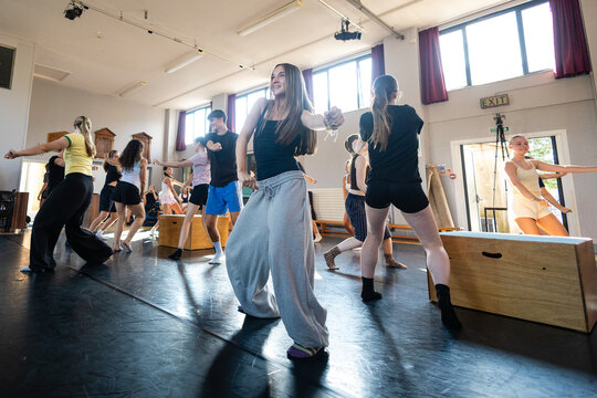 Full studio in dynamic motion