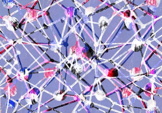 Network of Nodes and Connecting Lines