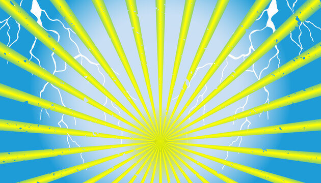 Radial burst pattern with lightning bolts presents a vibrant and energetic vector illustration radial-burst lightning-bolts vector-graphic burst-pattern radiating-lines energy-effect dynamic-design gr