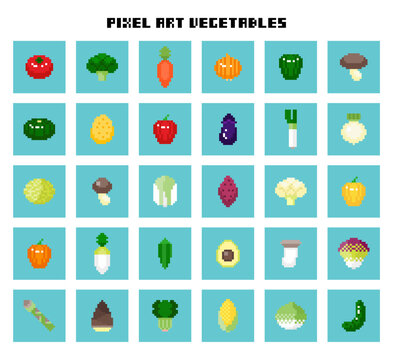 ドット絵 野菜 アイコンセット