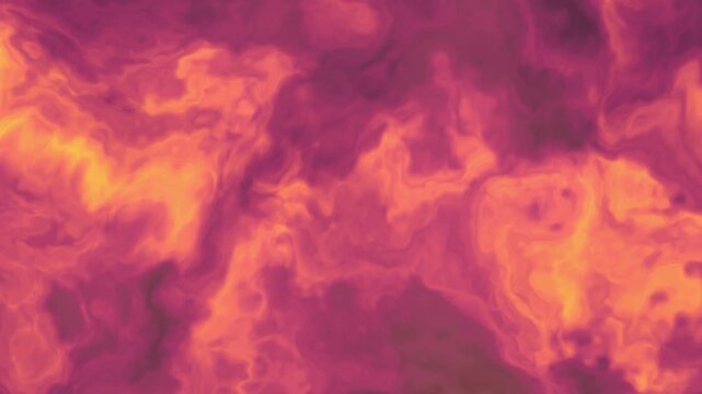 Vibrant abstract looping animation with swirling fiery colors