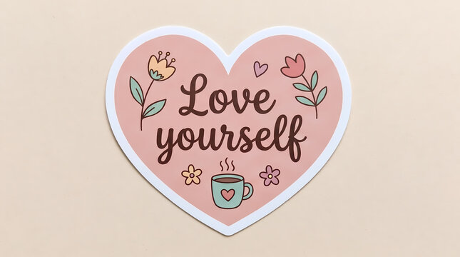 cute self care quote sticker pack commercial vector designs for planners social media mental health wellness products