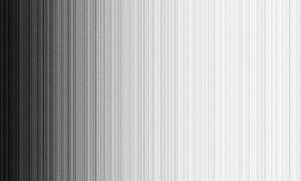 Black and white gradient background with fine parallel vertical lines and subtle monochrome texture abstract linear pattern overlay isolated on transparent PNG background