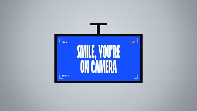 Selection Grid Titles / Bold Editorial Camera Monitor With a Blue Screen and Recording Marks for Retail Videos, Camera Promos and Social Media / Horizontal / Part 03