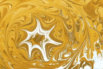 Ebru marble conch effect surface pattern design for print © Hulya Koca/imageBROKER
