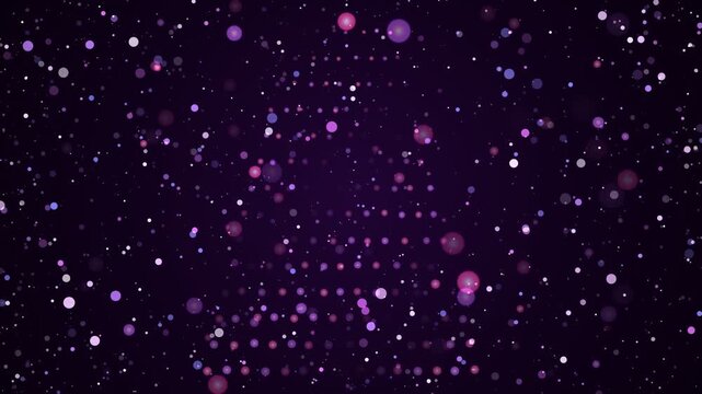 Soft purple and lavender bokeh orbs drifting in cinematic space