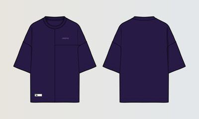 Modern Cut and Sew T-Shirt Collection with Panel Patterns and Graphic Designs