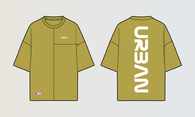 Modern Cut and Sew T-Shirt Collection with Panel Patterns and Graphic Designs