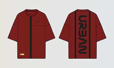 Modern Cut and Sew T-Shirt Collection with Panel Patterns and Graphic Designs