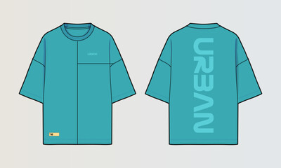 Modern Cut and Sew T-Shirt Collection with Panel Patterns and Graphic Designs