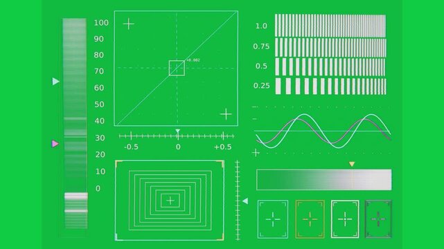 On signal, HUD showing waving traces, nudging markers, ending at CALIBRATED on transparent