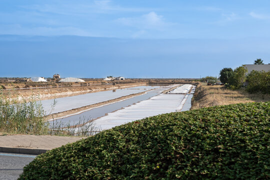 Sea Salt Ponds in Tavira, Portugal