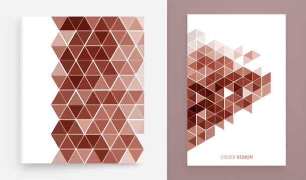 Abstract background. Semi-transparent pattern of overlapping geometric shapes. Hardcover book layout. Cover design template. Gradient colour. Vector for a presentation, book, notepad, or notebook.