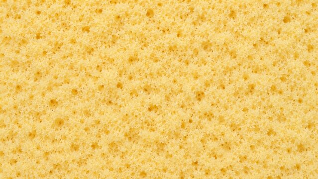 Vanilla sponge cake crumb texture with tiny golden air pockets
